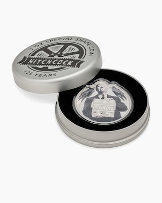 Produktabbildung 3 für Silbermünze A. Hitchcock in Shape-Form