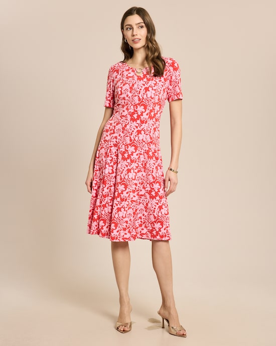 Produktabbildung für Kleid mit Blumendruck