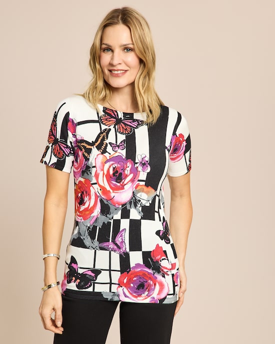 Produktabbildung für Classic Pullover grafischer Druck