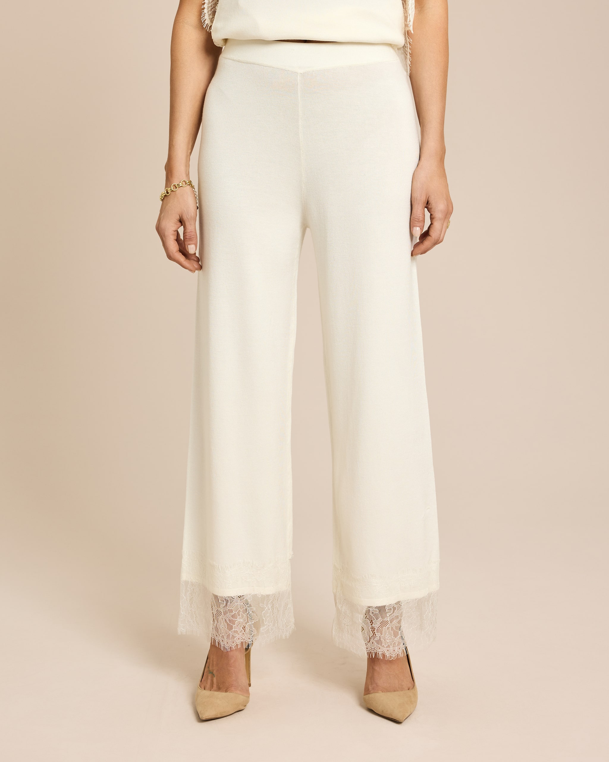 Produktabbildung für 7/8 Strickhose mit Spitzensaum