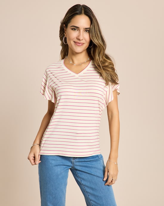 Produktabbildung für Shirt mit Streifen