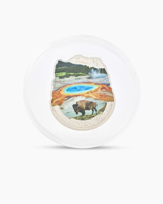 Produktabbildung für Silbermünze Yellowstone Nationalpark