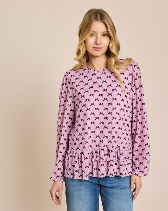 Produktabbildung für Shirtbluse mit Druck