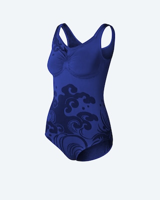 Produktabbildung 1 für Badeanzug Waves mit Carree-Ausschnitt