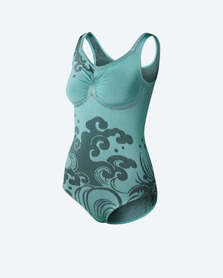 Produktabbildung 3 für Badeanzug Waves mit Carree-Ausschnitt