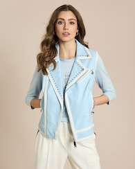 Produktabbildung für Weste mit Kontrast und Nieten