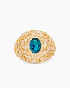 Produktabbildung für Ring mit Nano-Paraiba und Zirkonia