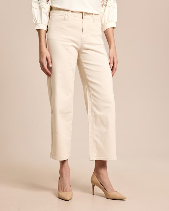 Produktabbildung für Hose mit weitem Bein und Stickerei