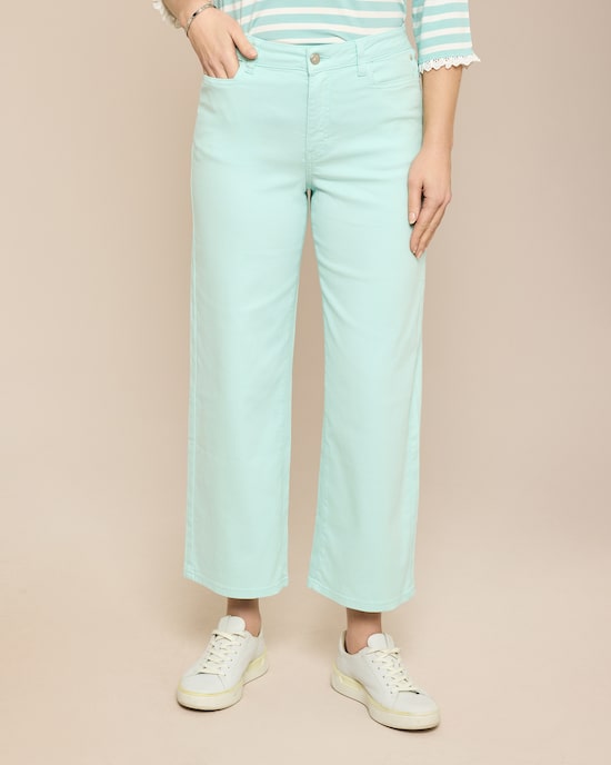 Produktabbildung für Hose mit weitem Bein und Stickerei