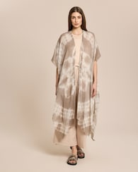 Produktabbildung für Poncho in Batik-Optik