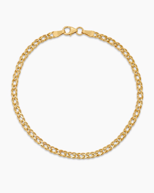 Doppelpanzer-Armband Gold 585