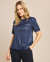 Produktabbildung für Shirtbluse mit Pailletten