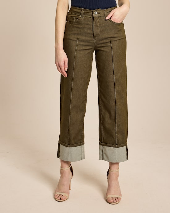 Produktabbildung für Cropped Wide Leg Jeans
