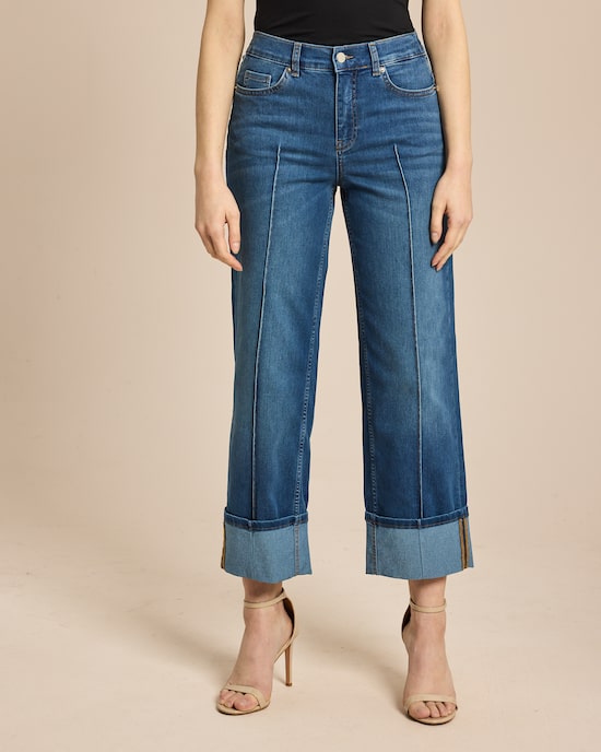 Produktabbildung für Cropped Wide Leg Jeans