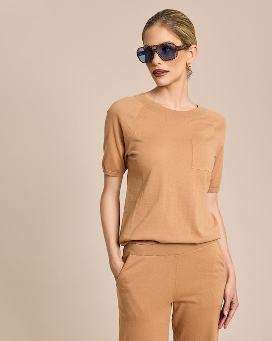 Produktabbildung für Strickshirt mit COOLMAX®-Faser