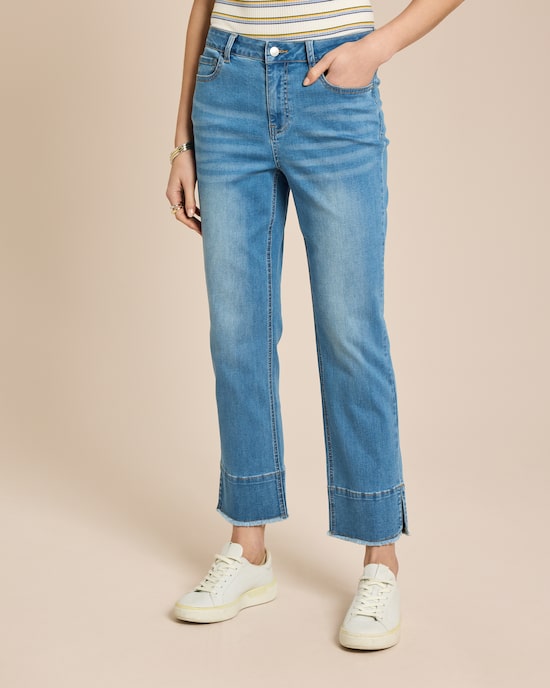 Produktabbildung für Straight Leg Cropped Jeans