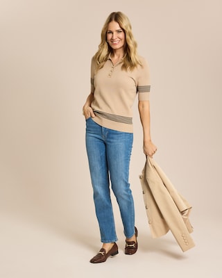 Produktabbildung 3 für Strickpolo mit Streifen