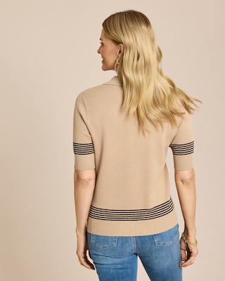 Produktabbildung 4 für Strickpolo mit Streifen