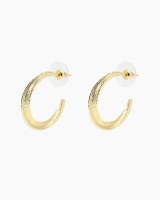 Produktabbildung 3 für Creolen mit strukturierter Oberfläche