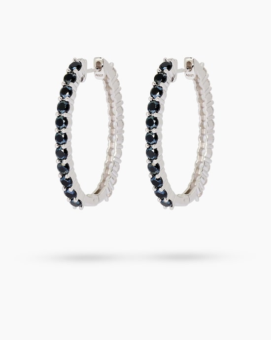 Produktabbildung für Creolen mit Spinell und Zirkon