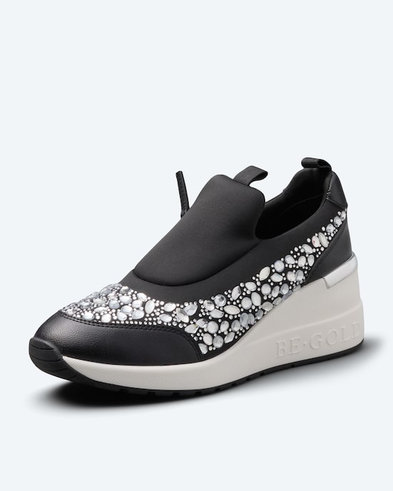 Produktabbildung für Strass Sneaker mit Keilabsatz