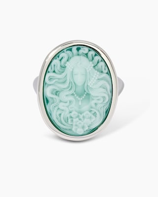 Produktabbildung 1 für Ring mit Achat-Kamee