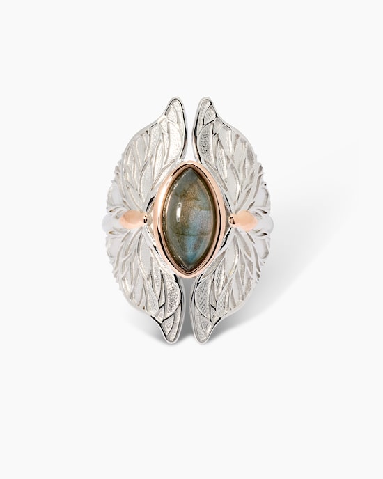 Produktabbildung für Ring mit Labradorit "Schmetterling"