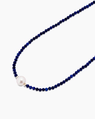 Produktabbildung 2 für Collier mit Lapislazuli und Süßwasserperle