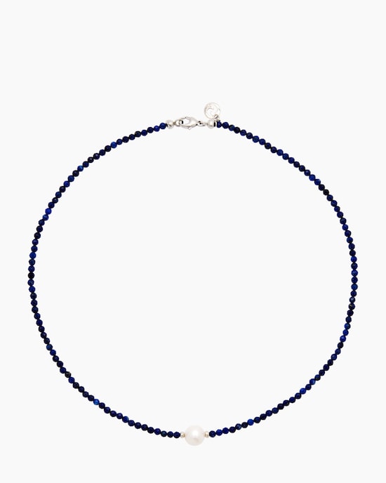 Produktabbildung für Collier mit Lapislazuli und Süßwasserperle