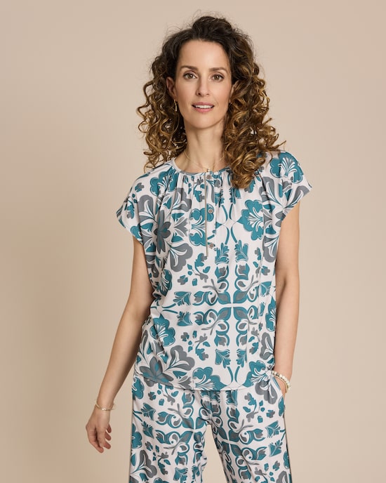 Produktabbildung für Slinky Knit Bluse bedruckt