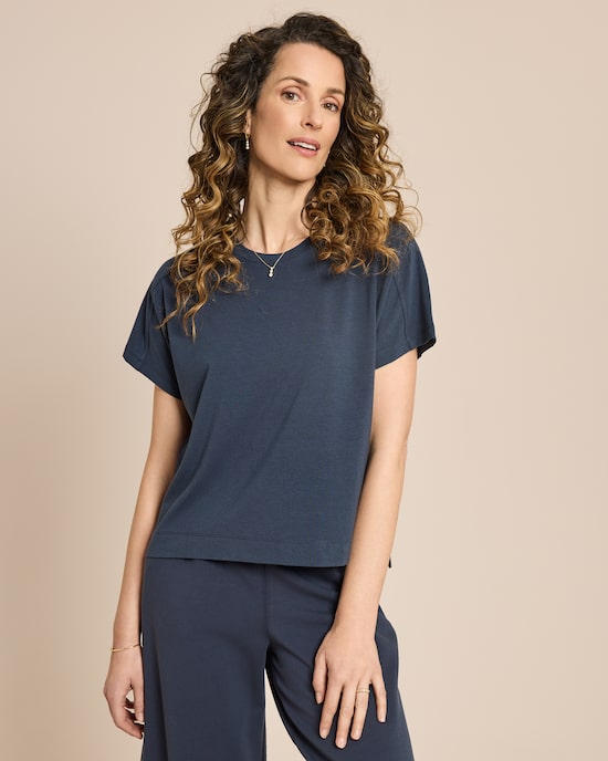 Produktabbildung für Boxy Shirt mit Schlitzen