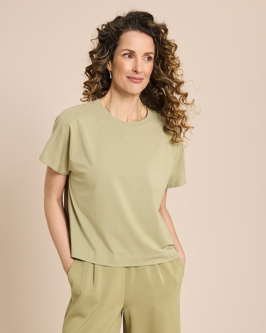 Produktabbildung für Boxy Shirt mit Schlitzen