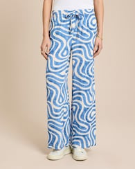 Produktabbildung für Wide Leg Hose mit Allover-Print