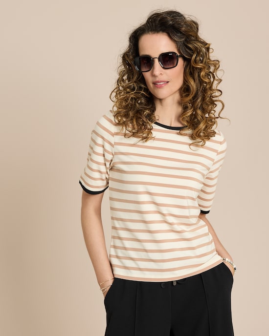 Produktabbildung für Shirt mit Kontrastdetails