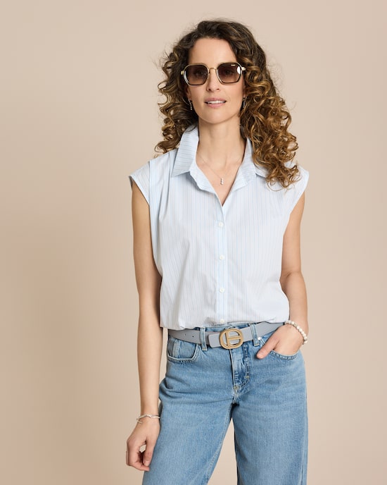 Produktabbildung für Baumwollstretch Blusenshirt