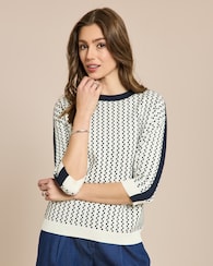 Produktabbildung für Pullover in Jacquard-Strickmuster