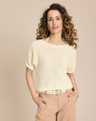 Produktabbildung für Bändchengarn-Pullover kurzarm