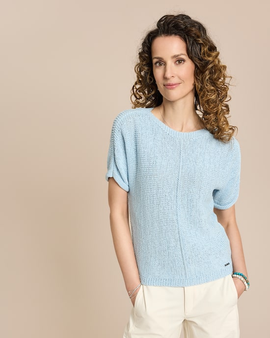 Produktabbildung für Bändchengarn-Pullover kurzarm