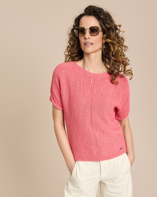 Produktabbildung für Bändchengarn-Pullover kurzarm