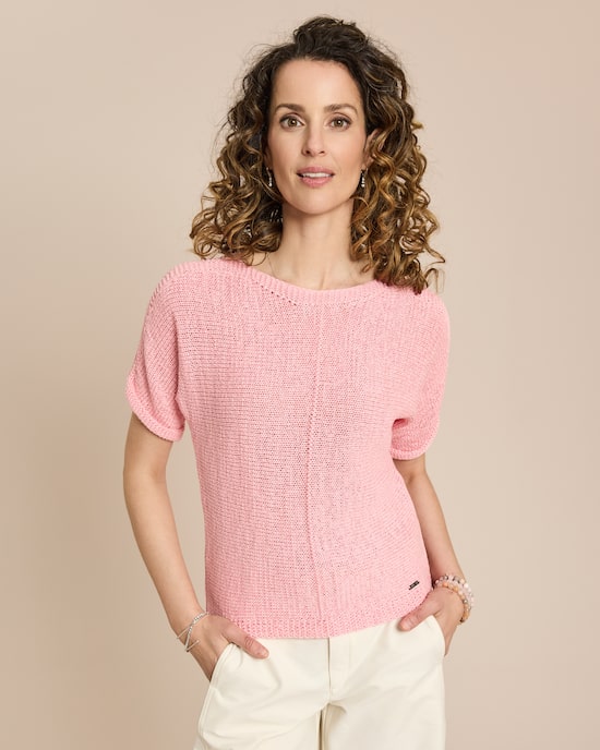 Produktabbildung für Bändchengarn-Pullover kurzarm