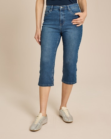 Produktabbildung für Capri Denim Stretch Hose