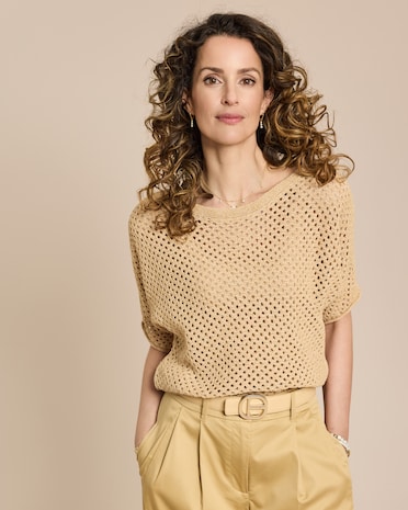 Produktabbildung für Pullover mit Lochmuster