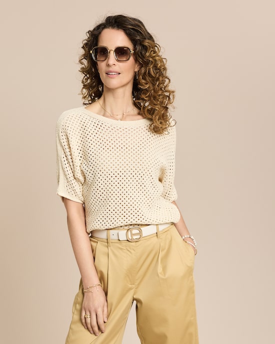 Produktabbildung für Pullover mit Lochmuster
