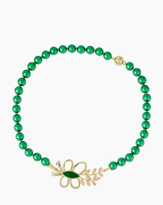 Produktabbildung für Collier mit Muschelkernperlen 10 mm