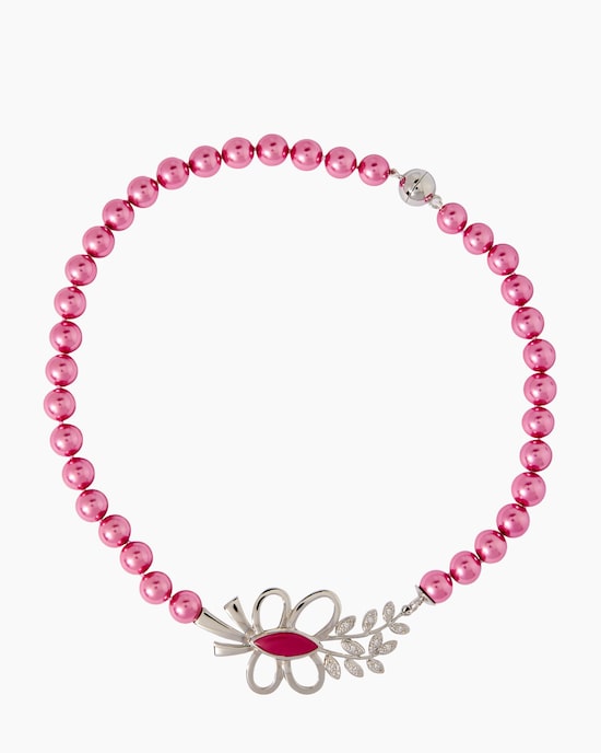 Produktabbildung für Collier mit Muschelkernperlen 10 mm