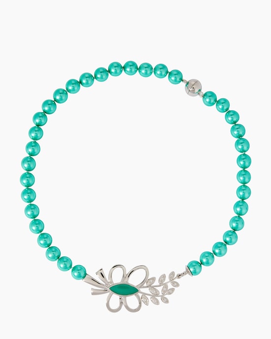 Produktabbildung für Collier mit Muschelkernperlen 10 mm