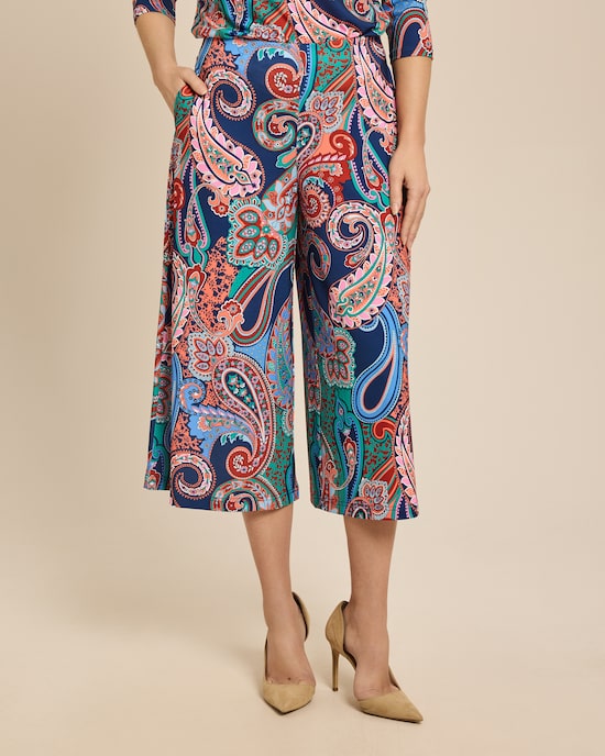 Produktabbildung für Hosenrock mit Paisley-Druck