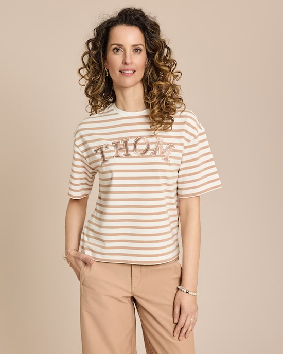 Produktabbildung für Boxy Shirt mit Logostickerei