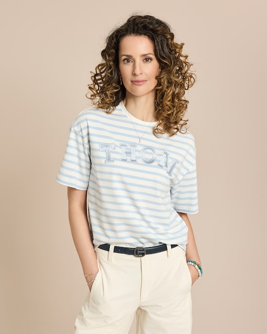 Produktabbildung für Boxy Shirt mit Logostickerei