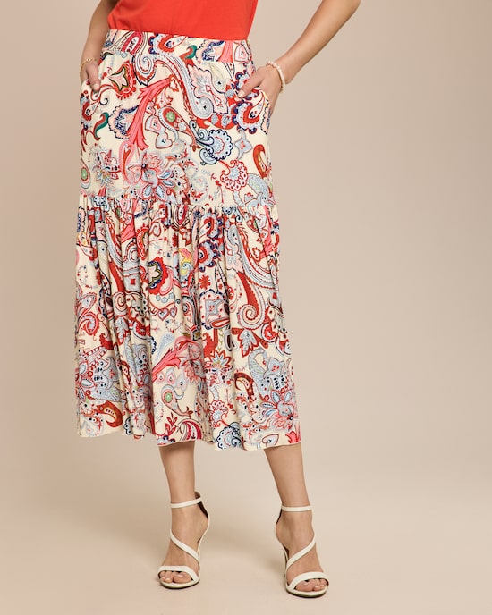 Produktabbildung für Rock mit Paisleydruck